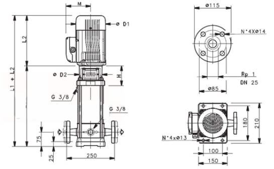 Bombas multicelulares verticales navarra
